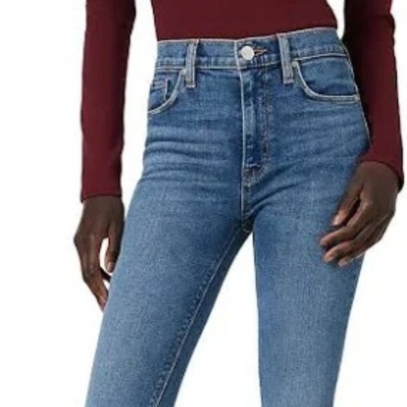 Hudson Jeans Barbara Super Skinny Denim Stretchy Jeans In Adored Wash Sz 28 - Picture 2 of 13